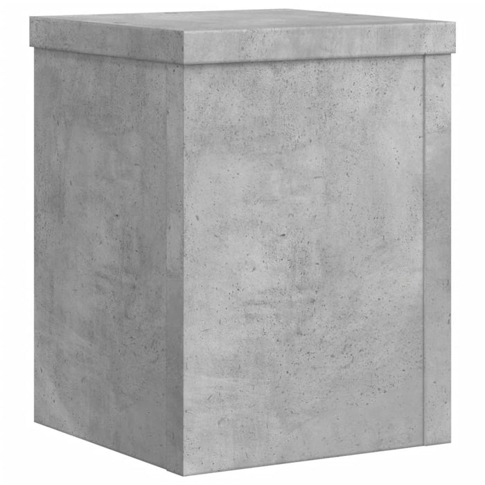 Suport de plante, 2 buc., gri beton, 15x15x20 cm lemn prelucrat - WALTI WALTI