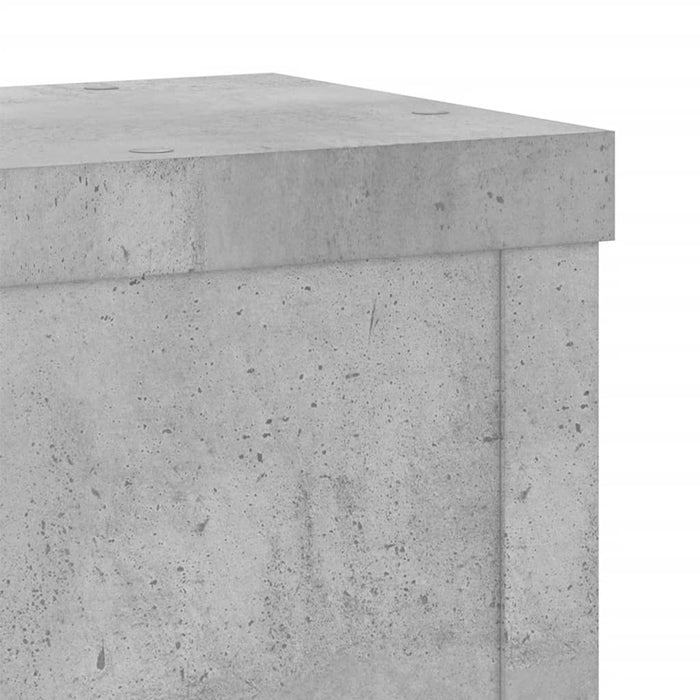 Suport de plante, 2 buc., gri beton, 15x15x20 cm lemn prelucrat - WALTI WALTI