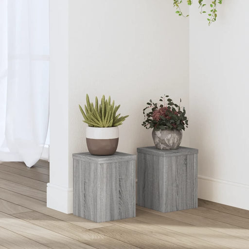 Suporturi de plante 2 buc. gri sonoma 15x15x20cm lemn prelucrat - WALTI WALTI