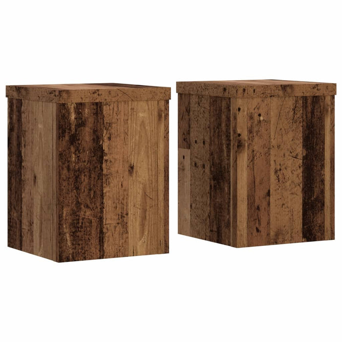 Suporturi de plante 2 buc. lemn vechi 15x15x20cm lemn prelucrat - WALTI WALTI