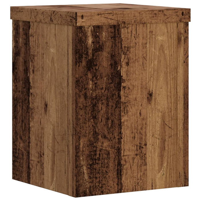 Suporturi de plante 2 buc. lemn vechi 15x15x20cm lemn prelucrat - WALTI WALTI