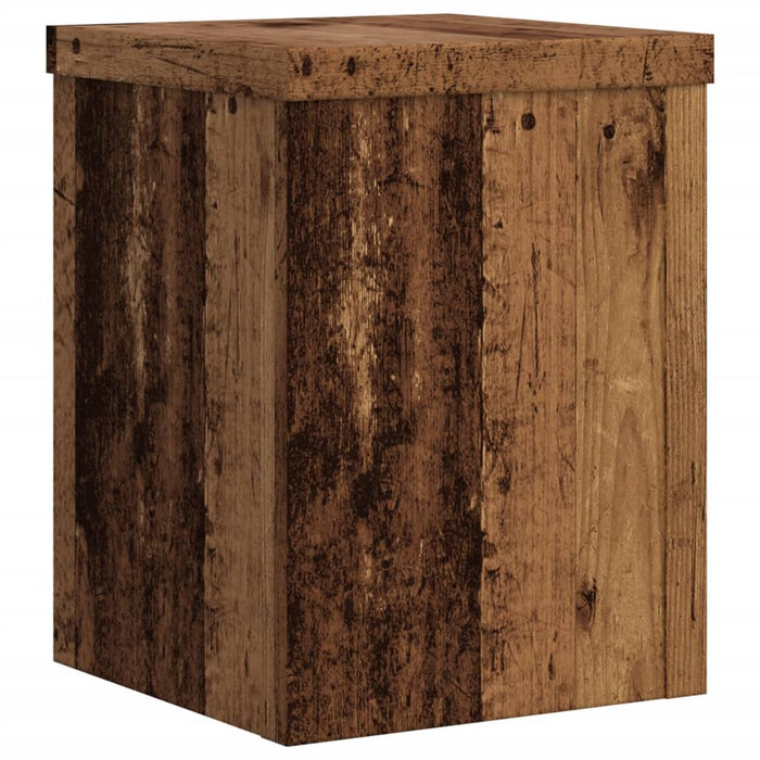 Suporturi de plante 2 buc. lemn vechi 15x15x20cm lemn prelucrat - WALTI WALTI