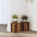 Suporturi de plante 2 buc. lemn vechi 15x15x20cm lemn prelucrat - WALTI WALTI