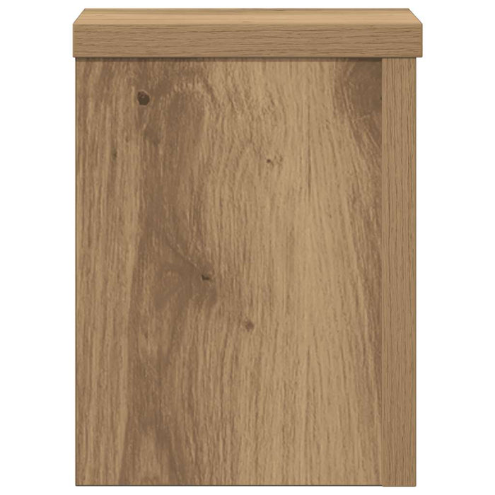 Suporturi de plante, 2 buc., stejar artizanal, 15x15x20cm, lemn - WALTI WALTI