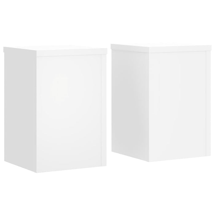 Suporturi de plante, 2 buc., alb, 20x20x30 cm, lemn prelucrat - WALTI WALTI