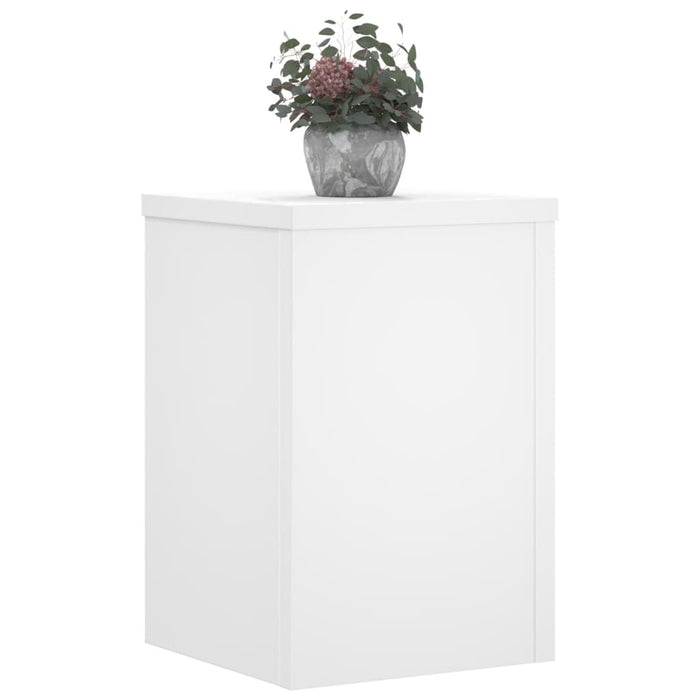 Suporturi de plante, 2 buc., alb, 20x20x30 cm, lemn prelucrat - WALTI WALTI