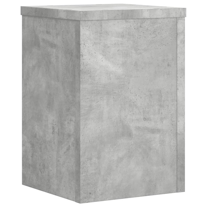 Suport de plante, 2 buc., gri beton, 20x20x30 cm lemn prelucrat - WALTI WALTI