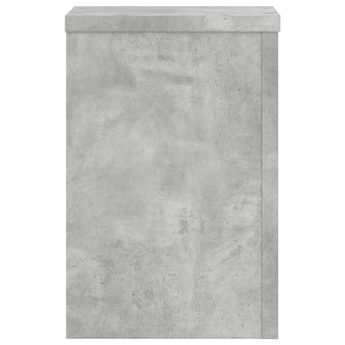 Suport de plante, 2 buc., gri beton, 20x20x30 cm lemn prelucrat - WALTI WALTI