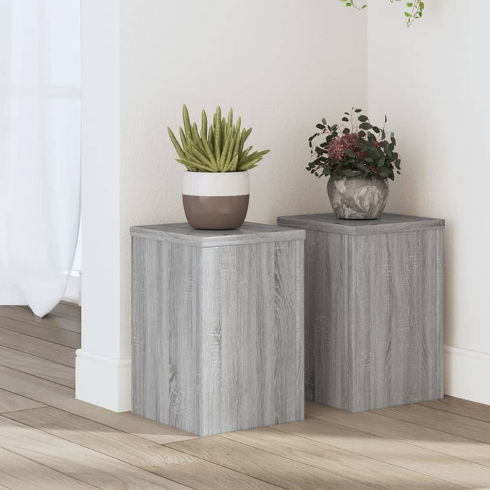 Suporturi de plante 2 buc. gri sonoma 20x20x30 lemn prelucrat - WALTI WALTI