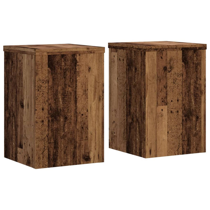 Suporturi de plante 2 buc. lemn vechi 20x20x30cm lemn prelucrat - WALTI WALTI
