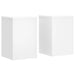 Suporturi de plante, 2 buc., alb, 25x25x35 cm, lemn prelucrat - WALTI WALTI