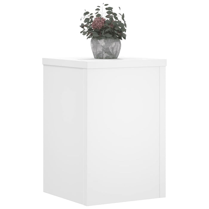 Suporturi de plante, 2 buc., alb, 25x25x35 cm, lemn prelucrat - WALTI WALTI