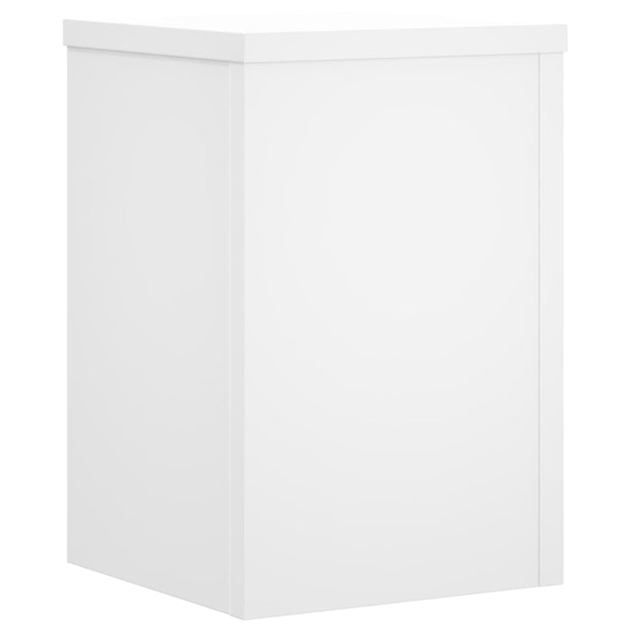 Suporturi de plante, 2 buc., alb, 25x25x35 cm, lemn prelucrat - WALTI WALTI