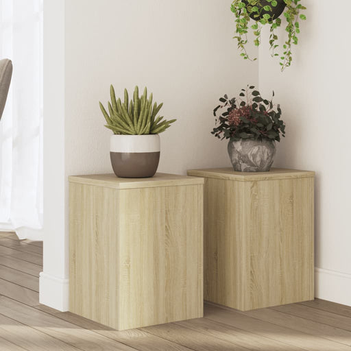 Suporturi de plante, 2 buc., stejar sonoma, 25x25x35 cm - WALTI WALTI