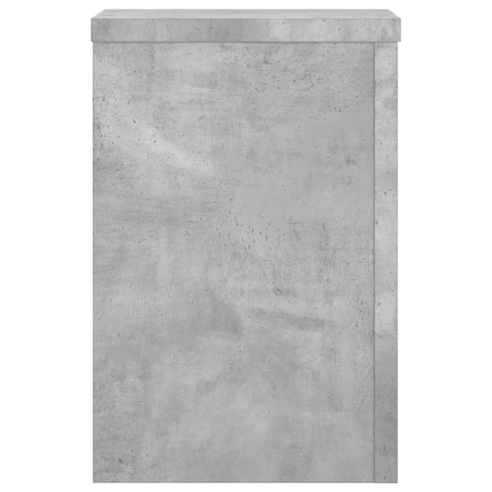Suport de plante, 2 buc., gri beton, 25x25x35 cm lemn prelucrat - WALTI WALTI