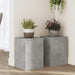 Suport de plante, 2 buc., gri beton, 25x25x35 cm lemn prelucrat - WALTI WALTI