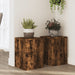 Suporturi de plante 2 buc. stejar fumuriu 25x25x35 cm lemn - WALTI WALTI