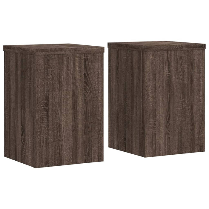 Suporturi de plante 2 buc. stejar maro 25x25x35cm lemn compozit - WALTI WALTI