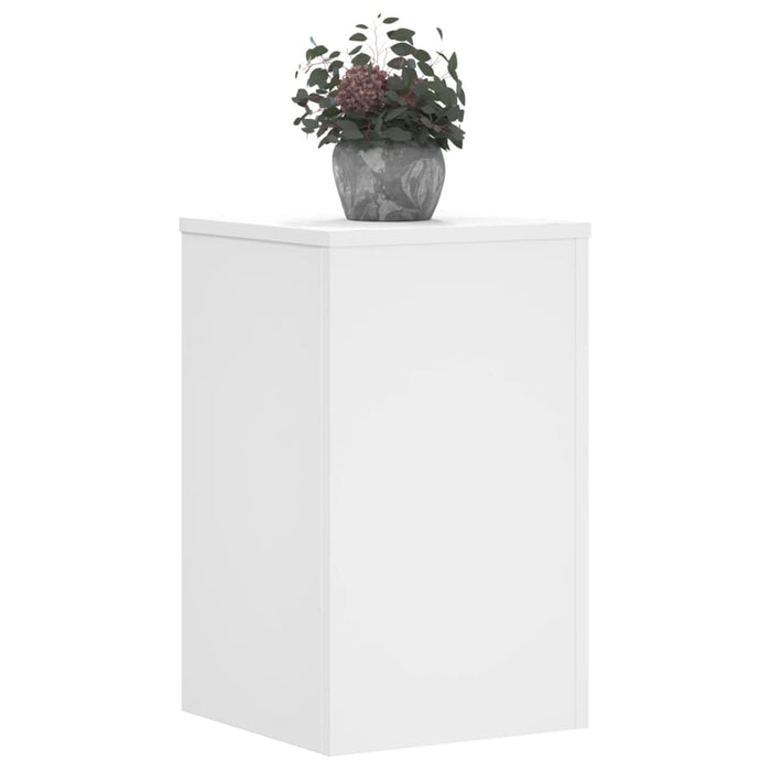 Suporturi de plante, 2 buc., alb, 30x30x50 cm, lemn prelucrat - WALTI WALTI
