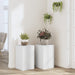 Suporturi de plante, 2 buc., alb, 30x30x50 cm, lemn prelucrat - WALTI WALTI