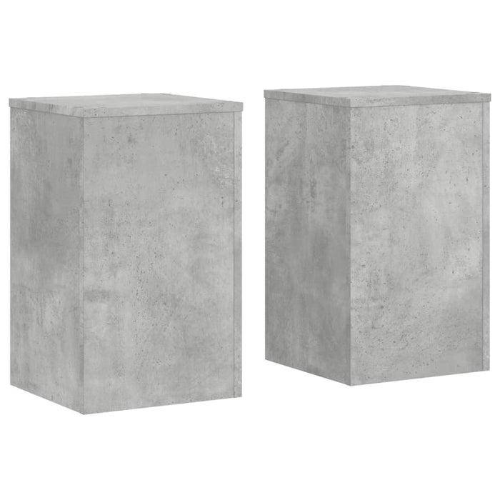 Suport de plante, 2 buc., gri beton, 30x30x50 cm lemn prelucrat - WALTI WALTI