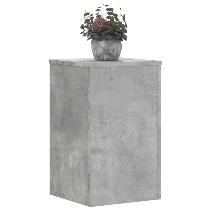 Suport de plante, 2 buc., gri beton, 30x30x50 cm lemn prelucrat - WALTI WALTI