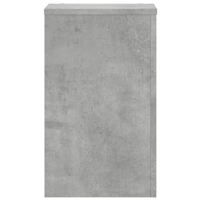 Suport de plante, 2 buc., gri beton, 30x30x50 cm lemn prelucrat - WALTI WALTI