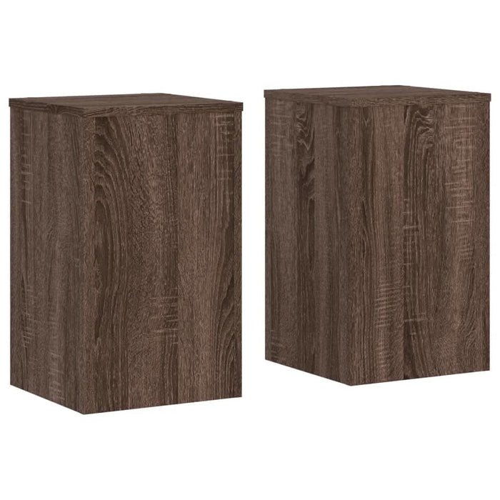 Suport de plante 2buc. stejar maro 30x30x50cm lemn prelucrat - WALTI WALTI