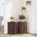 Suport de plante 2buc. stejar maro 30x30x50cm lemn prelucrat - WALTI WALTI