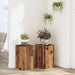 Suporturi de plante 2 buc lemn vechi 30x30x50cm lemn prelucrat - WALTI WALTI