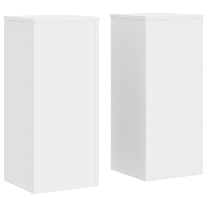 Suporturi de plante, 2 buc., alb, 30x30x70 cm, lemn prelucrat - WALTI WALTI