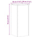 Suport de plante, 2 buc., gri beton, 30x30x70 cm lemn prelucrat - WALTI WALTI
