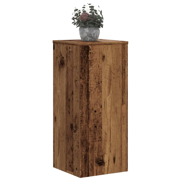 Suporturi de plante 2 buc. lemn vechi 30x30x70cm lemn prelucrat - WALTI WALTI