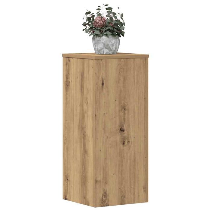 Suporturi de plante, 2 buc., stejar artizanal, 30x30x70cm, lemn - WALTI WALTI