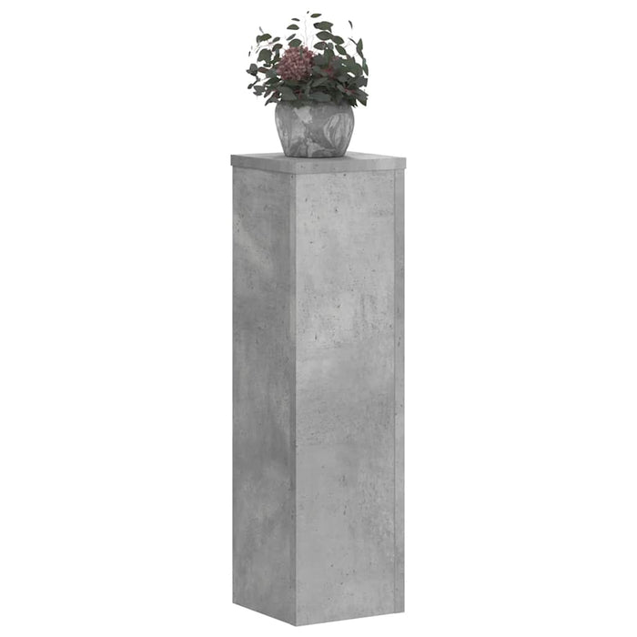Suport de plante, 2 buc., gri beton, 17x17x60 cm lemn prelucrat - WALTI WALTI