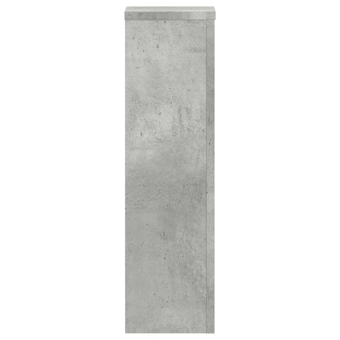 Suport de plante, 2 buc., gri beton, 17x17x60 cm lemn prelucrat - WALTI WALTI