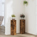 Suporturi de plante, 2 buc., stejar fumuriu, 17x17x60 cm - WALTI WALTI