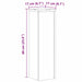 Suporturi de plante 2 buc. gri sonoma 17x17x60cm lemn prelucrat - WALTI WALTI