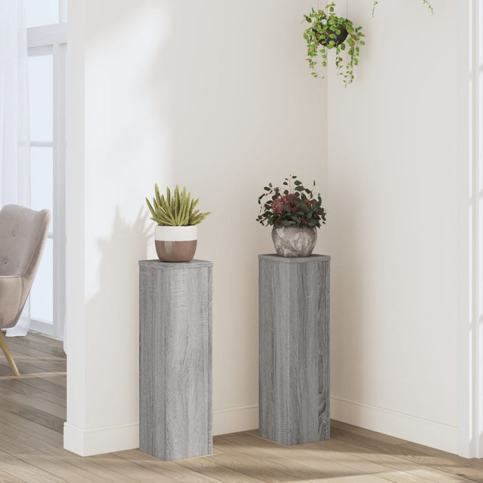 Suporturi de plante 2 buc. gri sonoma 17x17x60cm lemn prelucrat - WALTI WALTI