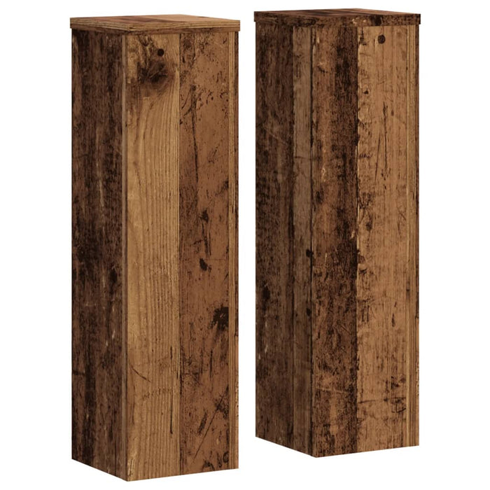 Suporturi de plante 2 buc. lemn vechi 17x17x60cm lemn prelucrat - WALTI WALTI