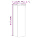 Suporturi de plante 2 buc. lemn vechi 17x17x60cm lemn prelucrat - WALTI WALTI