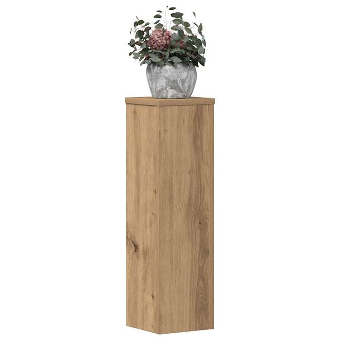 Suporturi de plante, 2 buc., stejar artizanal, 17x17x60cm, lemn - WALTI WALTI