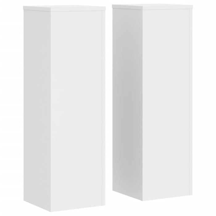 Suporturi de plante, 2 buc., alb, 25x25x80 cm, lemn prelucrat - WALTI WALTI