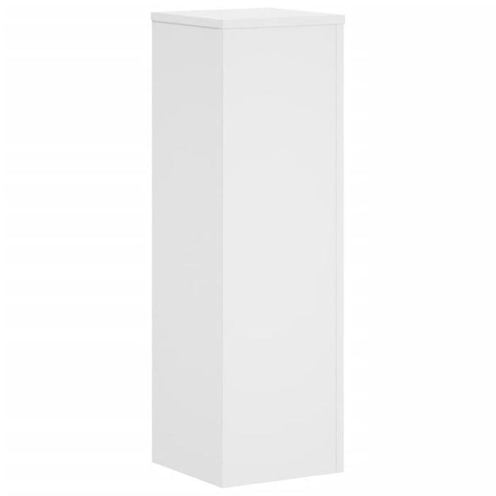 Suporturi de plante, 2 buc., alb, 25x25x80 cm, lemn prelucrat - WALTI WALTI
