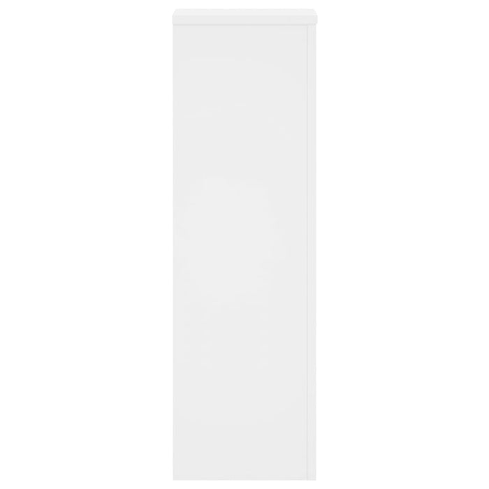 Suporturi de plante, 2 buc., alb, 25x25x80 cm, lemn prelucrat - WALTI WALTI