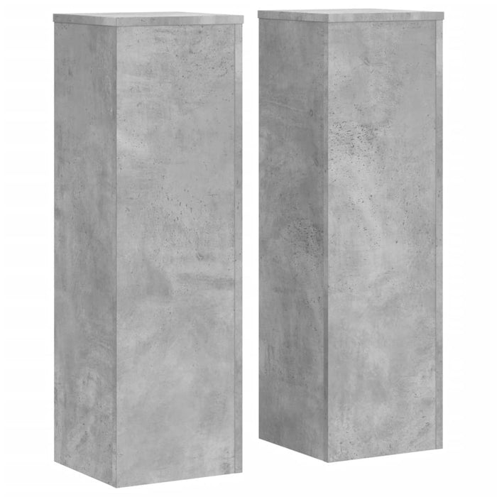 Suport de plante, 2 buc., gri beton, 25x25x80 cm lemn prelucrat WALTI