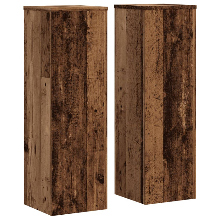 Suporturi de plante 2 buc. lemn vechi 25x25x80cm lemn prelucrat - WALTI WALTI