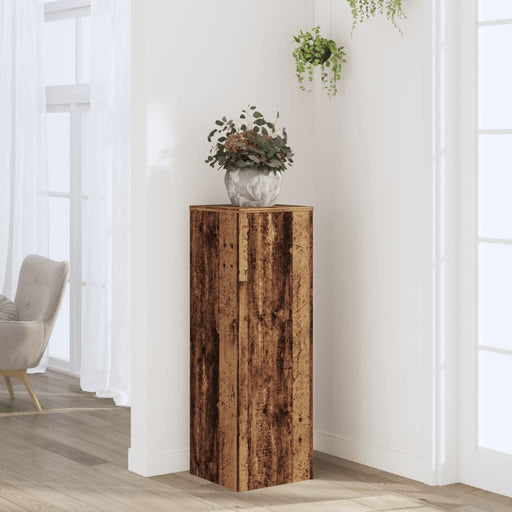 Suport de plante, lemn vechi, 33x33x100 cm, lemn prelucrat - WALTI WALTI