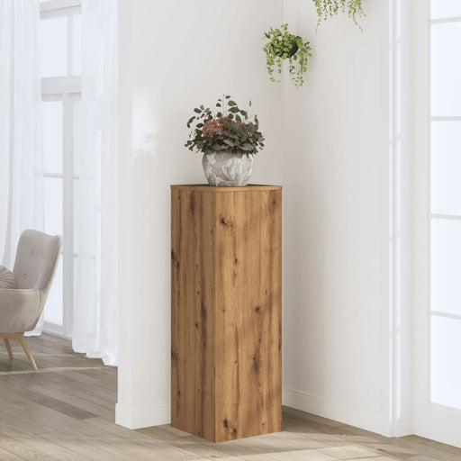 Suport de plante stejar artizanal, 33x33x100 cm, lemn prelucrat - WALTI WALTI