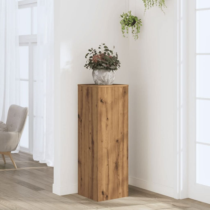 Suport de plante stejar artizanal, 33x33x100 cm, lemn prelucrat - WALTI WALTI